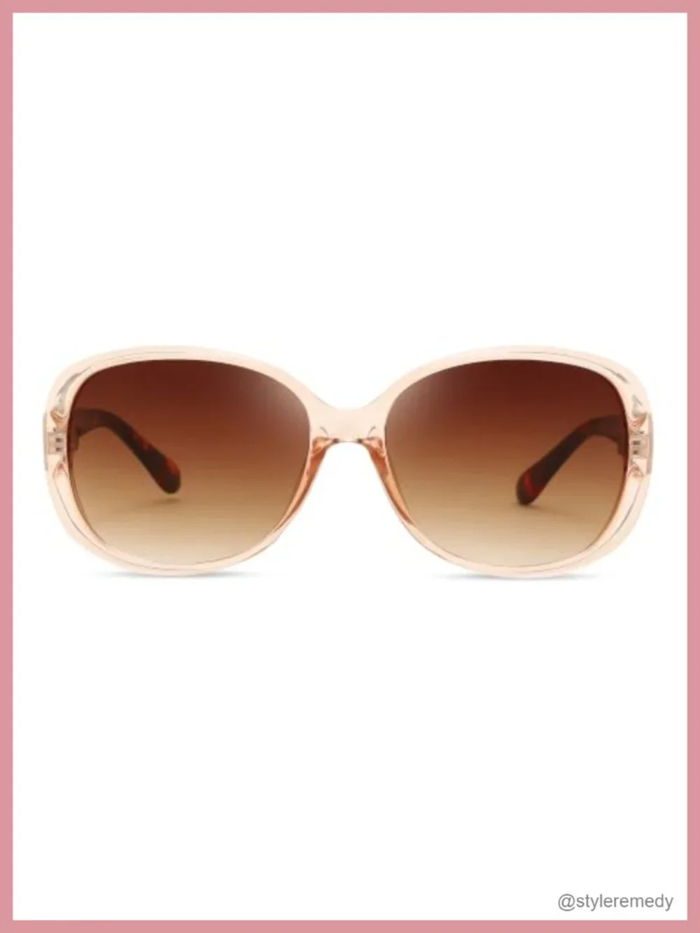 Vintage Oversized Wrap Sunglasses UV400 Lightweight Retro Square Frame